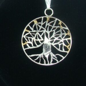 Tree of Life Half Dollar Pendant by Two Feathers Coin Art