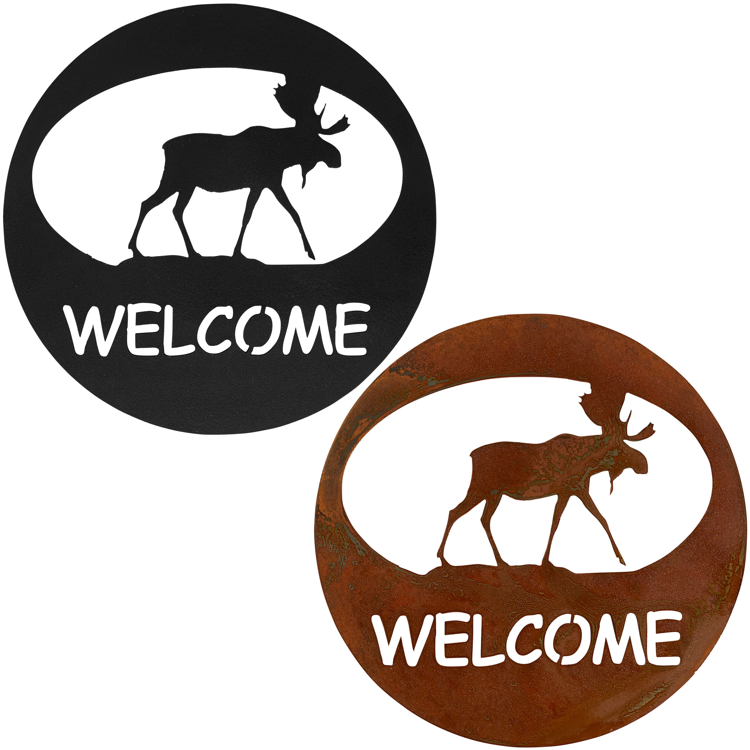 Moose Welcome Circle by Dugout Creek Designs