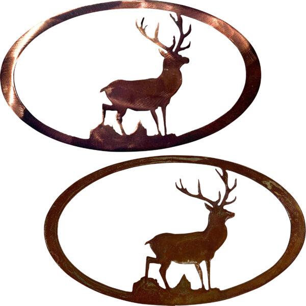 Stag Oval by Dugout Creek Designs