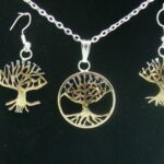 Tree of Life Sacagawea Dollar Jewelry Set by Two Feathers Coin Art