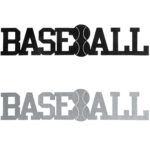 Baseball Word by Dugout Creek Designs