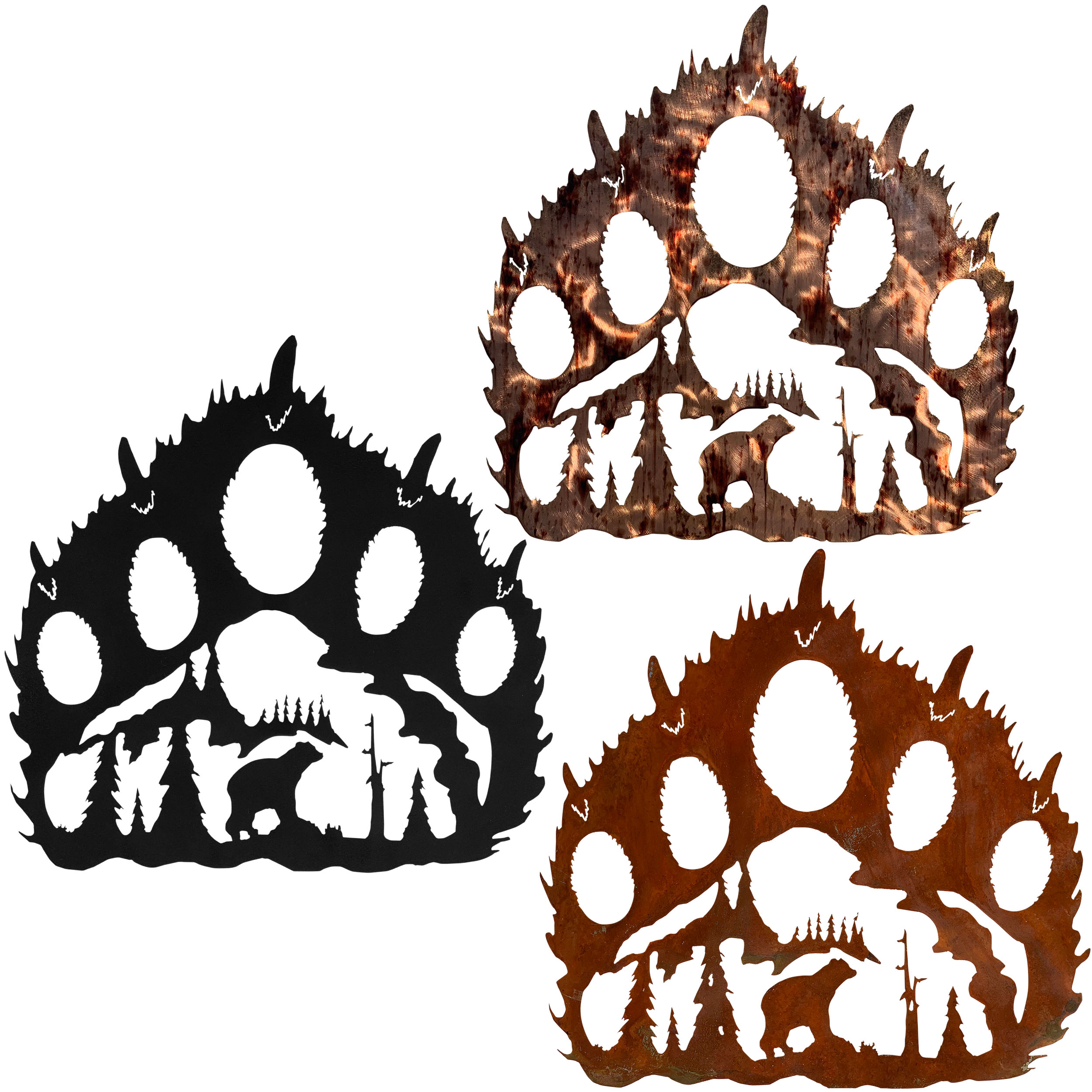 Bear Paw with Bear Scene by Dugout Creek Designs