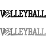 Volleyball Word by Dugout Creek Designs