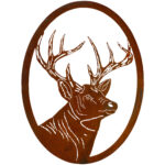 Deer Portrait Oval by Dugout Creek Designs