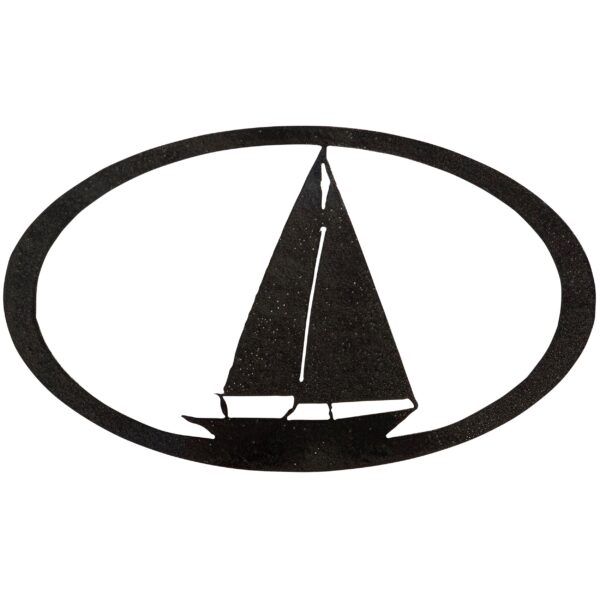 Sailboat Oval by Dugout Creek Designs