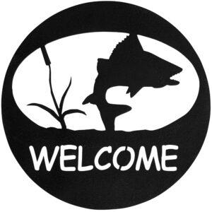 Turning Fish Welcome Circle by Dugout Creek Designs