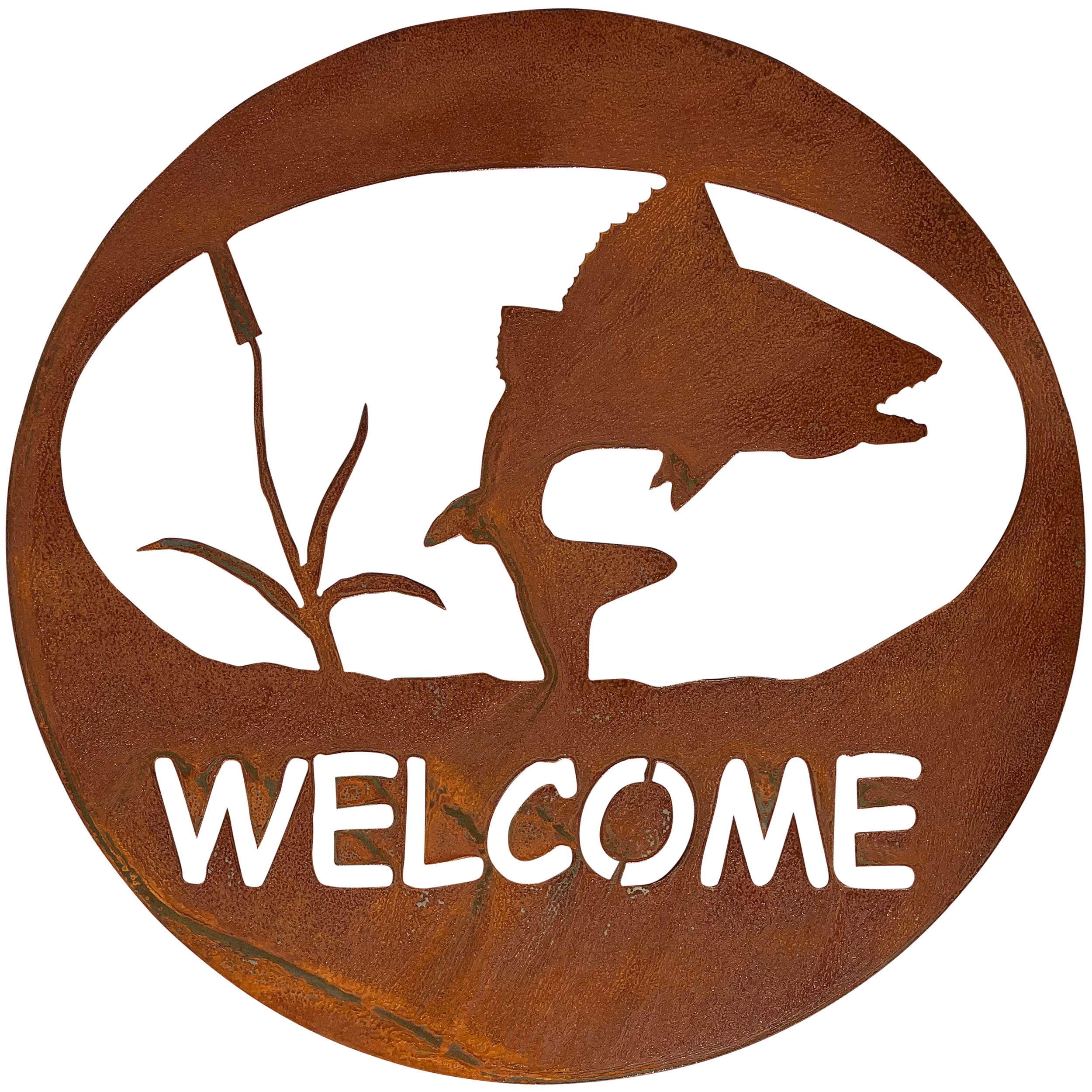 Turning Fish Welcome Circle by Dugout Creek Designs