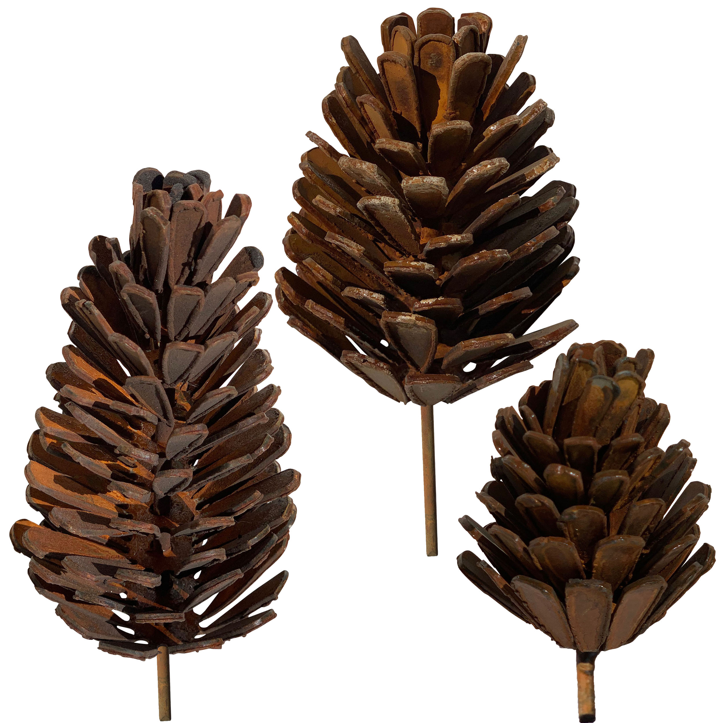 Handmade Pine Cone Metal Decor by Dugout Creek Designs