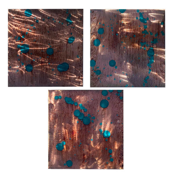 Copper Panels Metal Decor Set by Meyerdirk Art