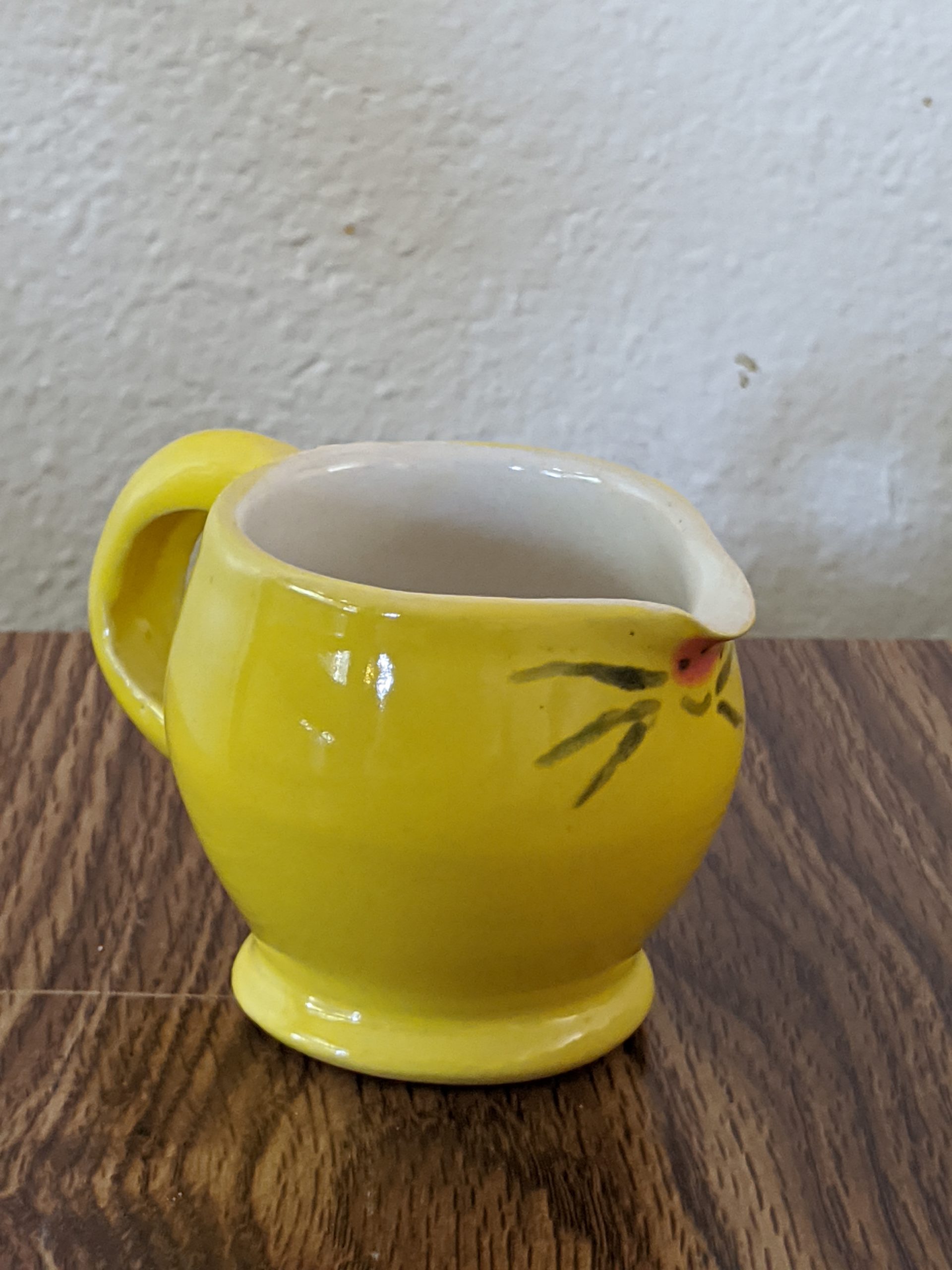 Yellow Mouse Cream Pitcher by Neena Plant Pottery