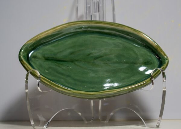 Oval Leaf Plate by Neena Plant Pottery