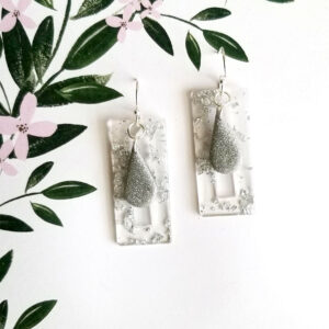 Silver Confetti Dangles By Icha Cantero Handmade Jewelry
