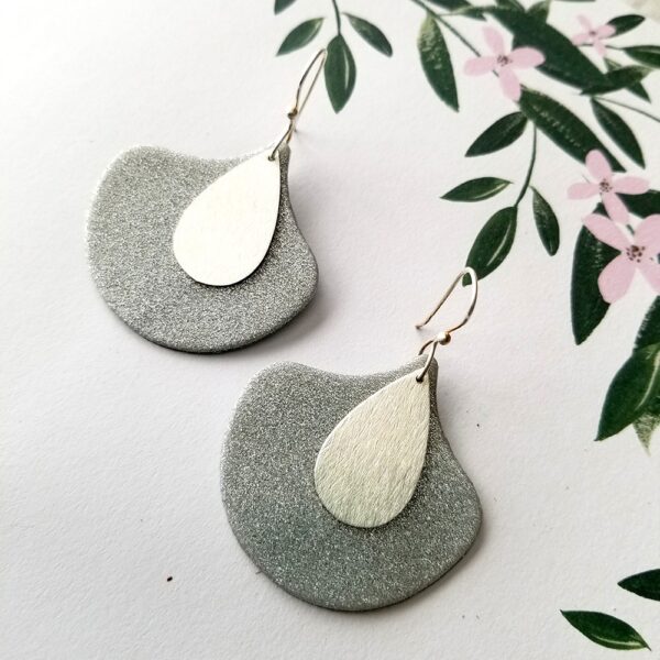 Pear Dangles By Icha Cantero Handmade Jewelry silver