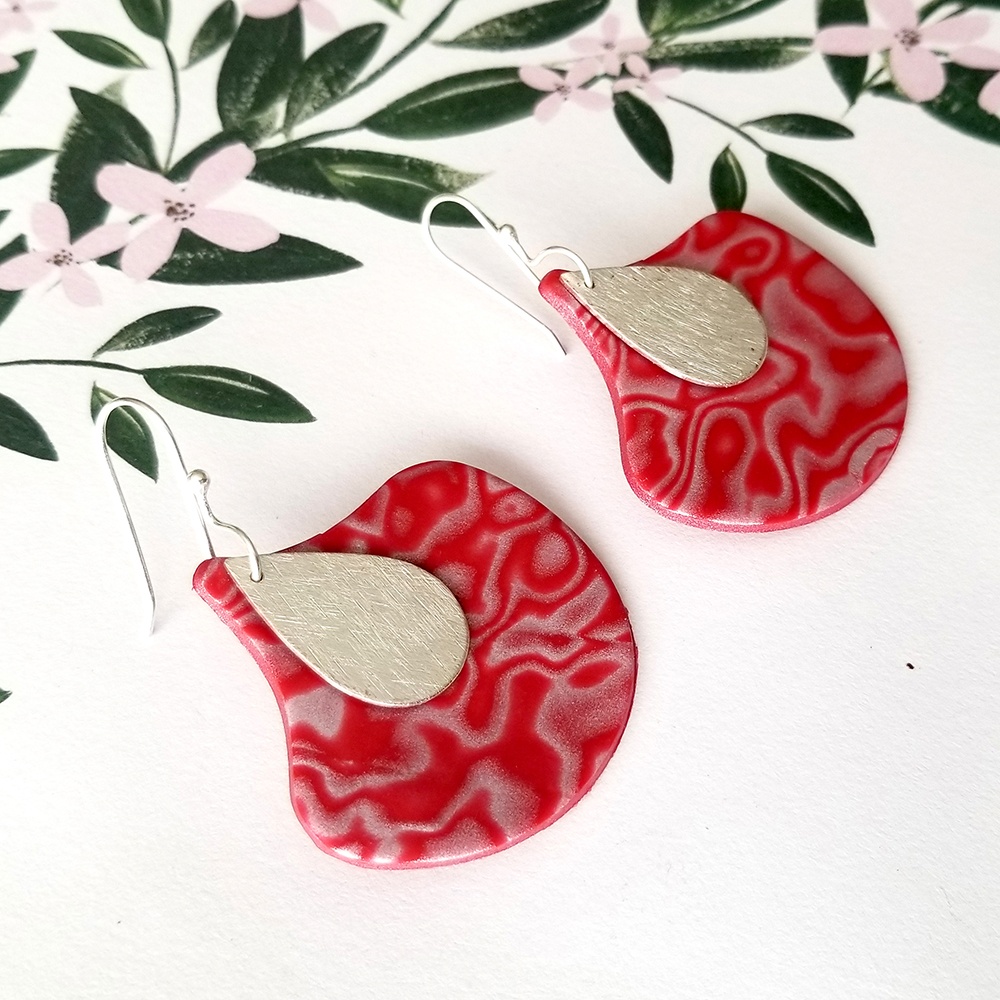 Pear Dangles By Icha Cantero Handmade Jewelry red sea