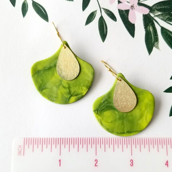Pear Dangles By Icha Cantero Handmade Jewelry sea green