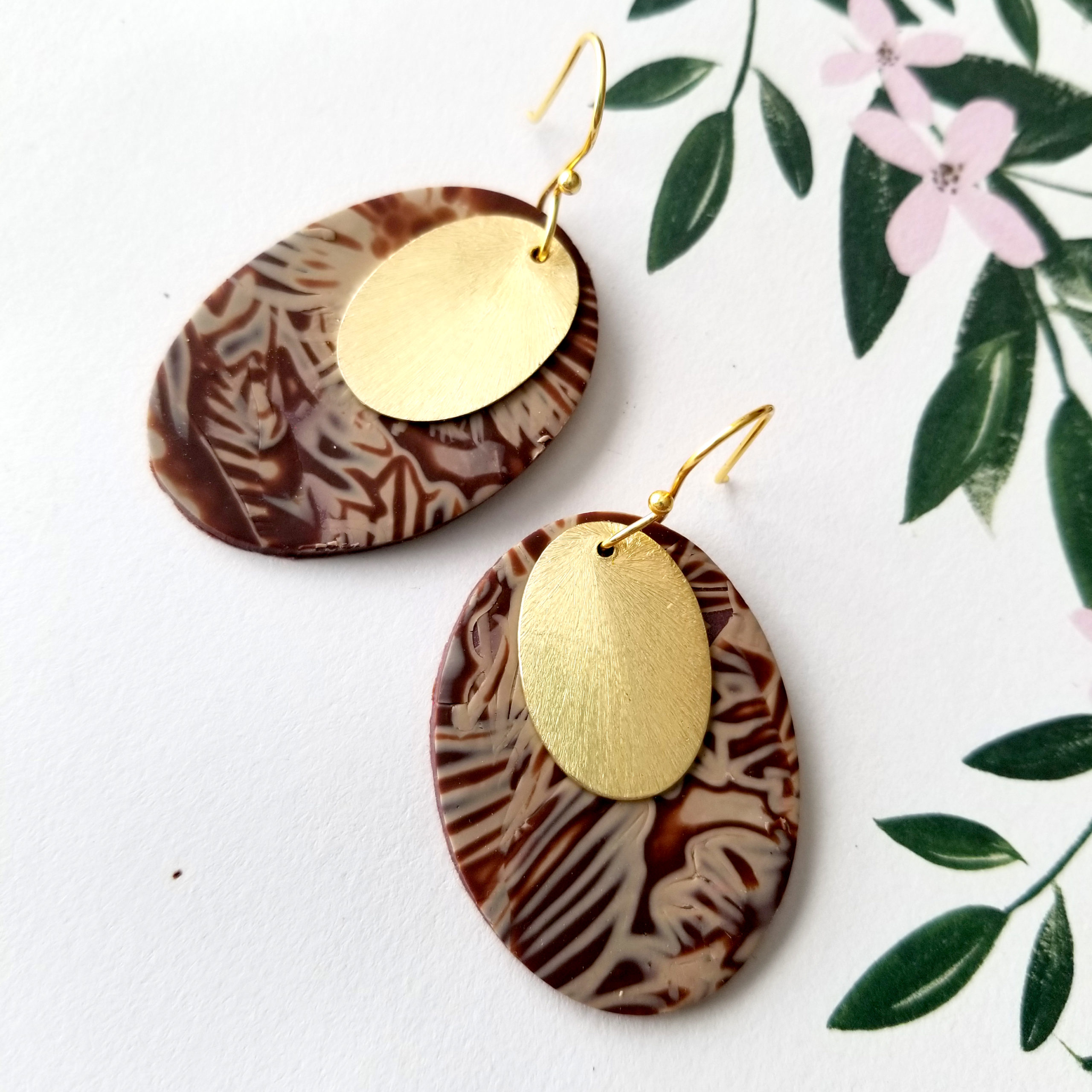 Coffee Palm Dangles By Icha Cantero Handmade Jewelry