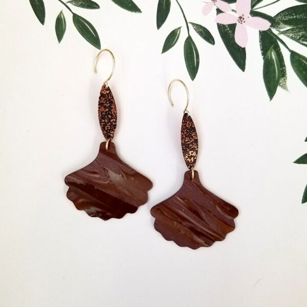 Chocolate Amalia Dangles By Icha Cantero Handmade Jewelry