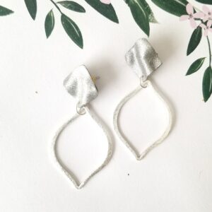 Silver Onda Studs By Icha Cantero Handmade Jewelry