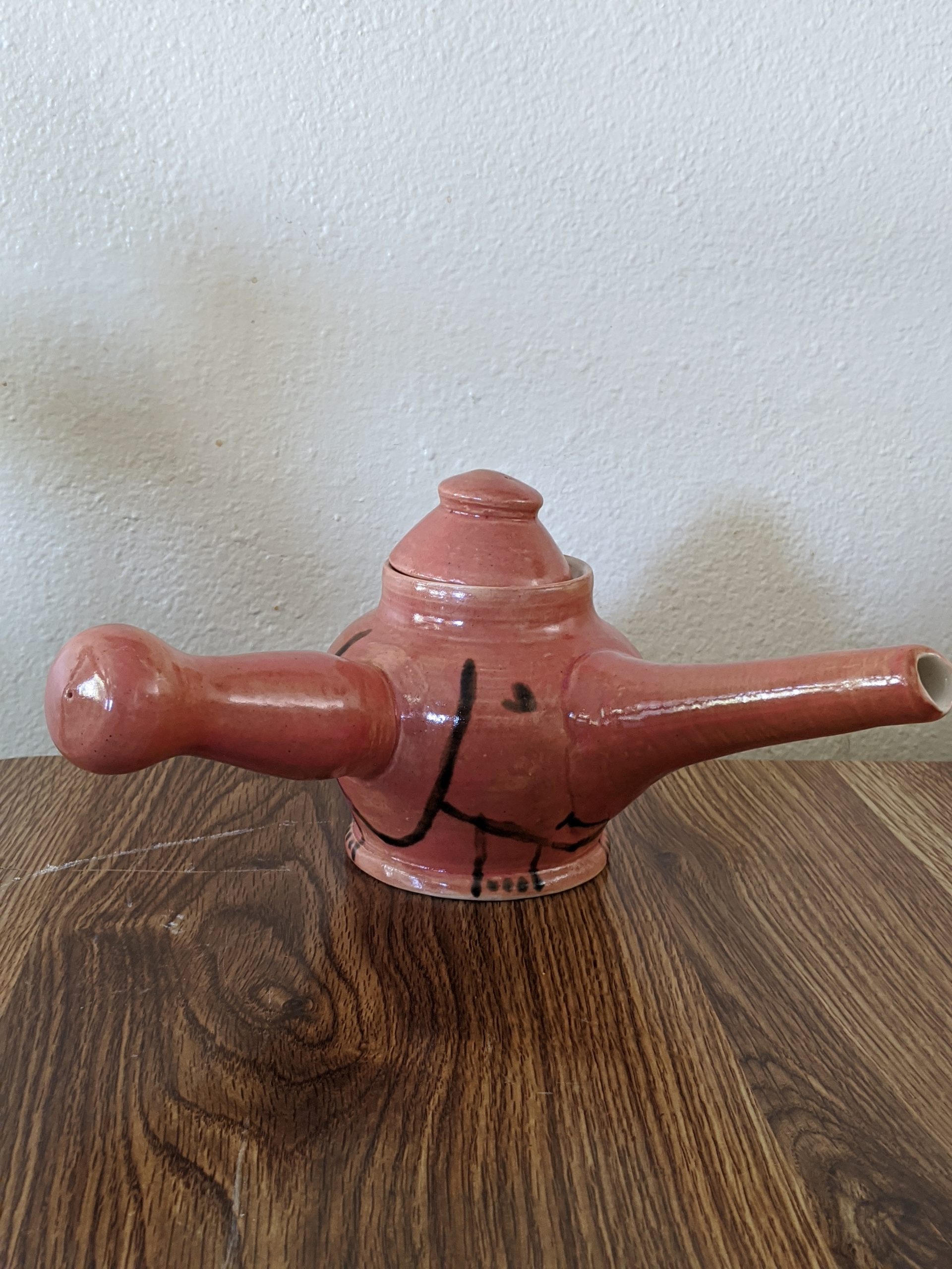 Pink Elephant Tea Pot by Neena Plant Pottery