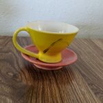 Yellow Tea Cup by Neena Plant Pottery