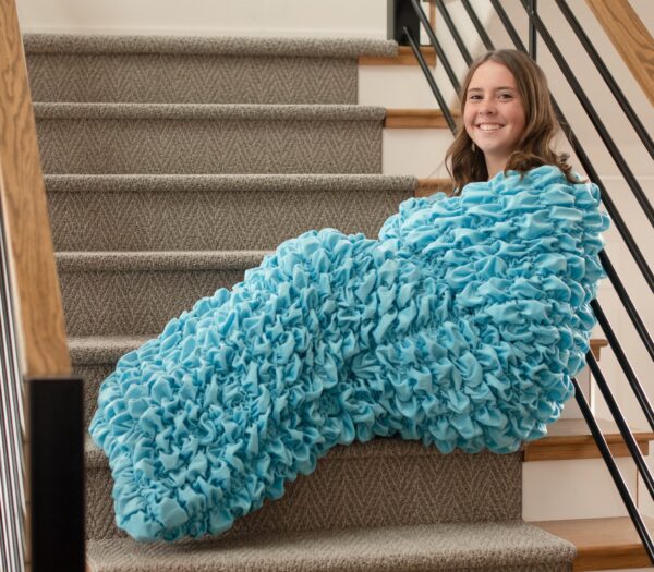 Bright Blue Adult Cocoon Sleep Sack For Teens and Adults