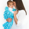 Bright Blue Baby Cocoon Swaddle Sack