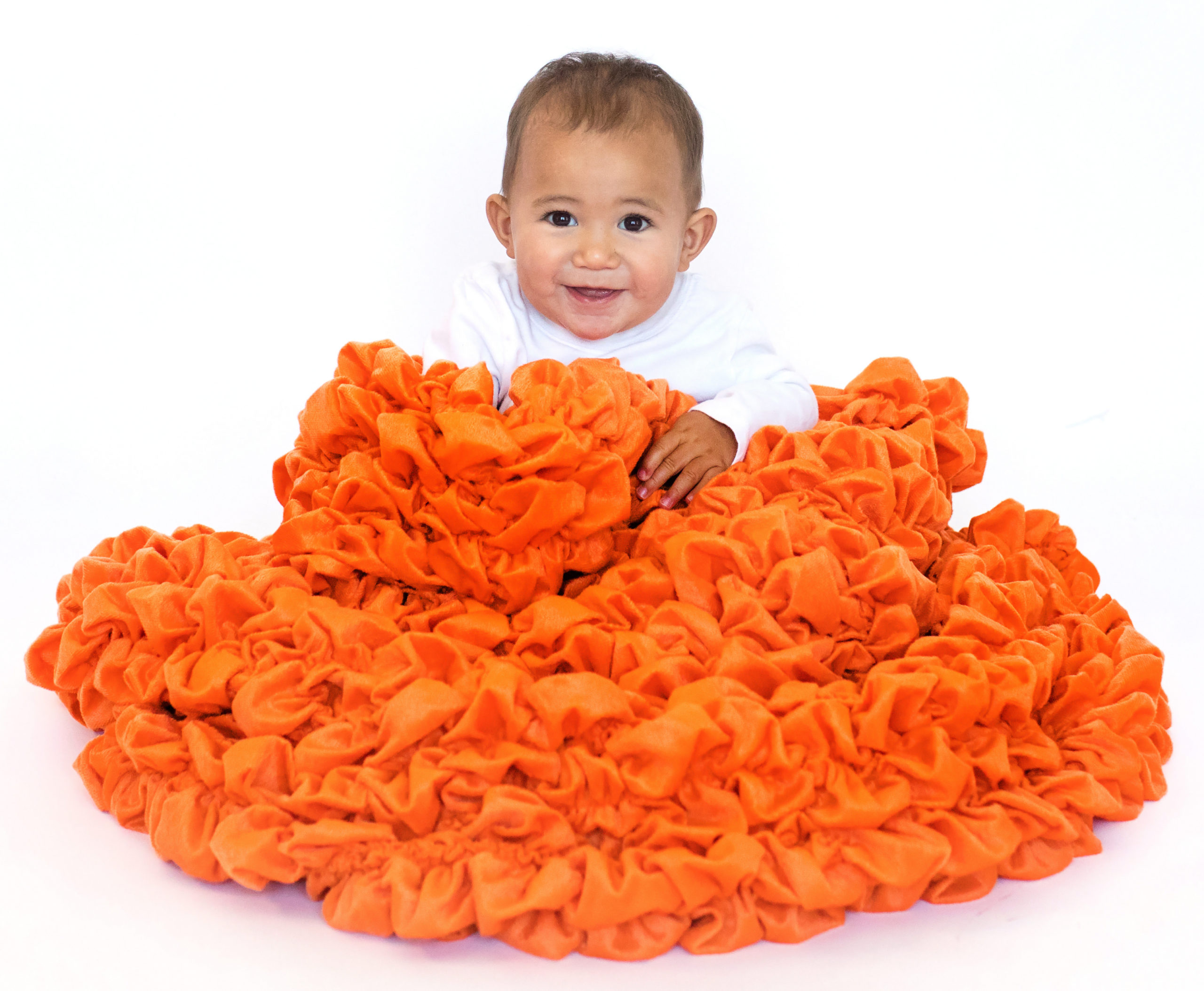 Orange Crib Blanket