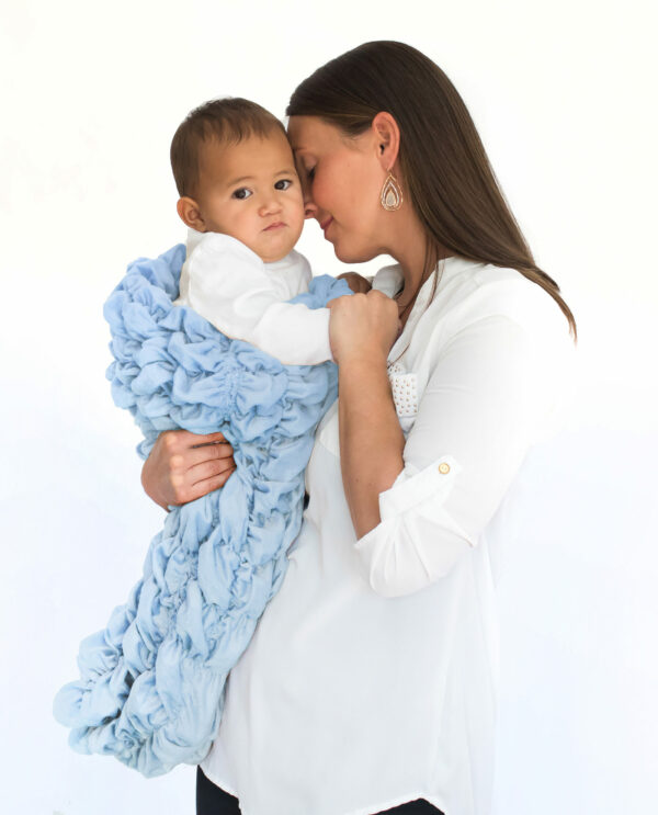 Pale Blue Baby Cocoon Swaddle Sack