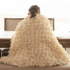 cream lap throw
