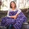 Purple Lap Throw