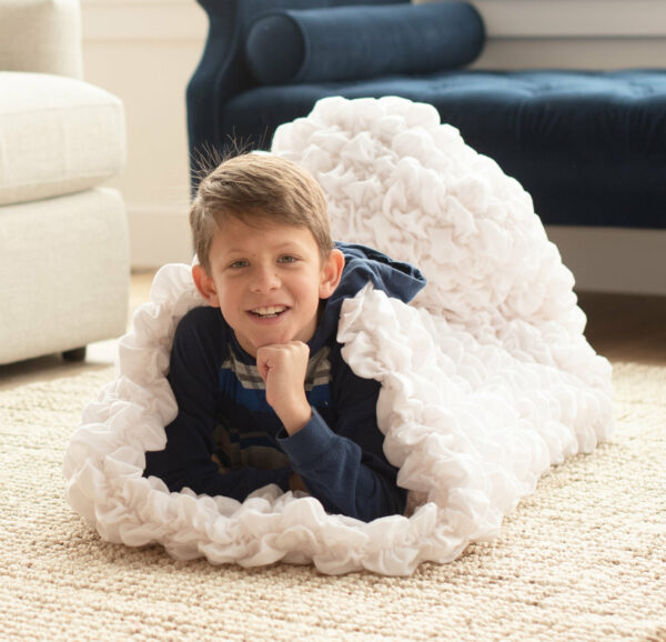 White Child Cocoon Weighted Blanket