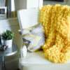 Yellow Lap throw