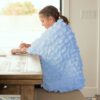 Pale Blue Lap Throw