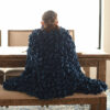 navy Lap Throw