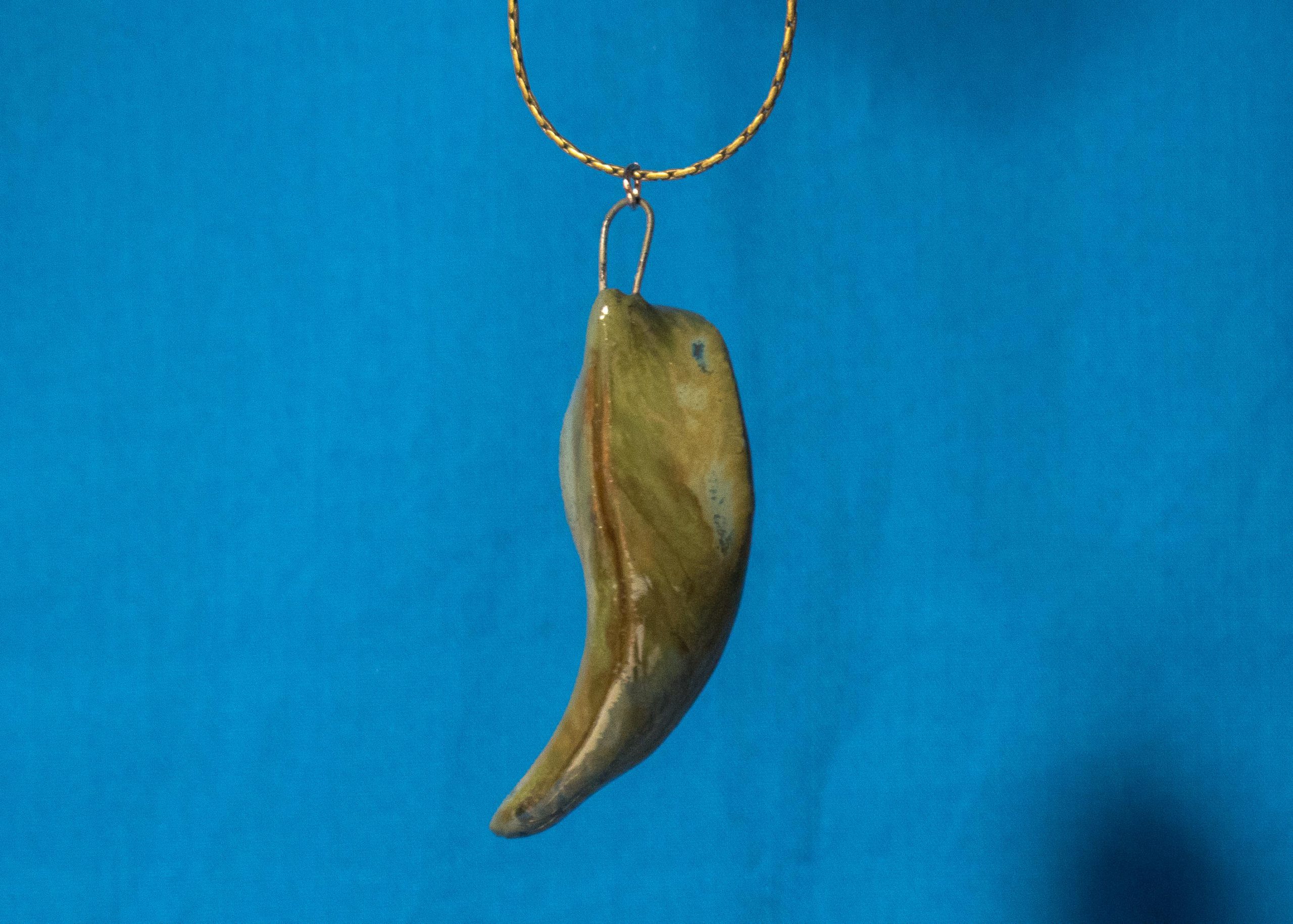 Leaf Pendant by Neena Plant Pottery