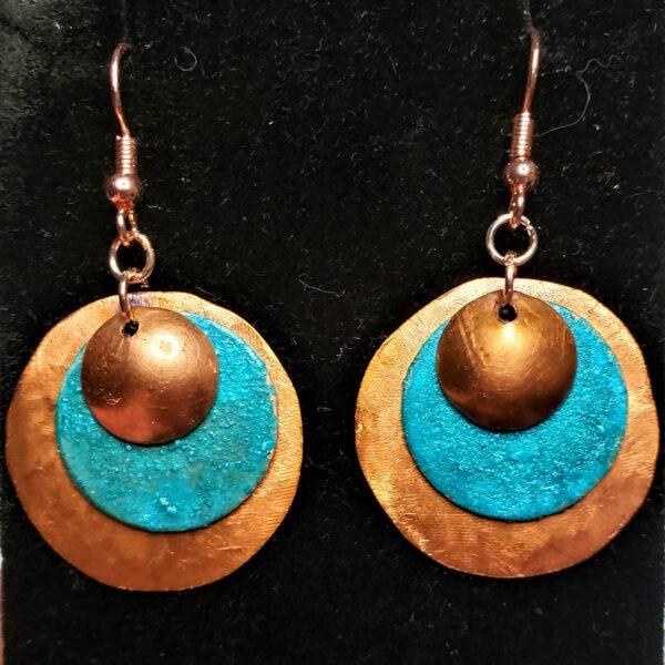 Syzygy copper Earrings by J Paul Copper Creations