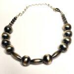 Sterling Silver Pearl Bead Bracelet large by J Paul Copper Creations