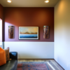 Aspen Trees copper wall sconce by Metal Memories on art wall