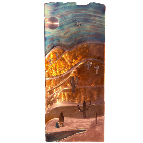 Coyote Canyon copper wall art by Metal Memories