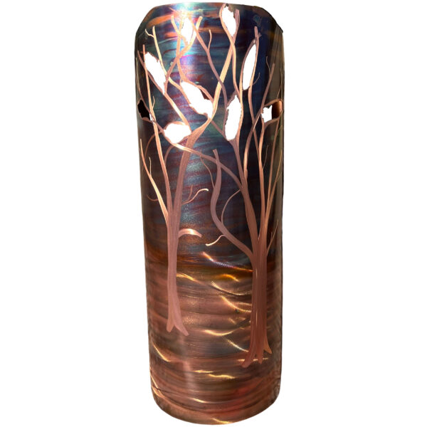 Daybreak copper wall sconce by Metal Memories alternative angle