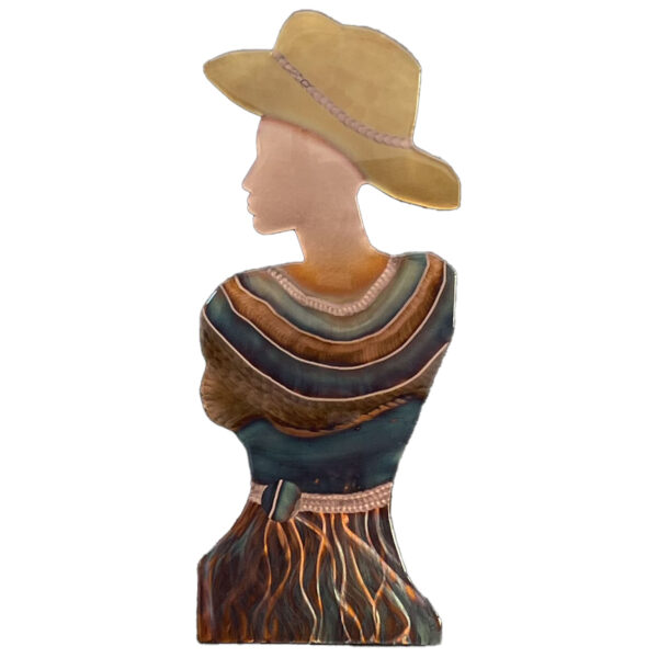 Cowgirl copper wall decor by Metal Memories