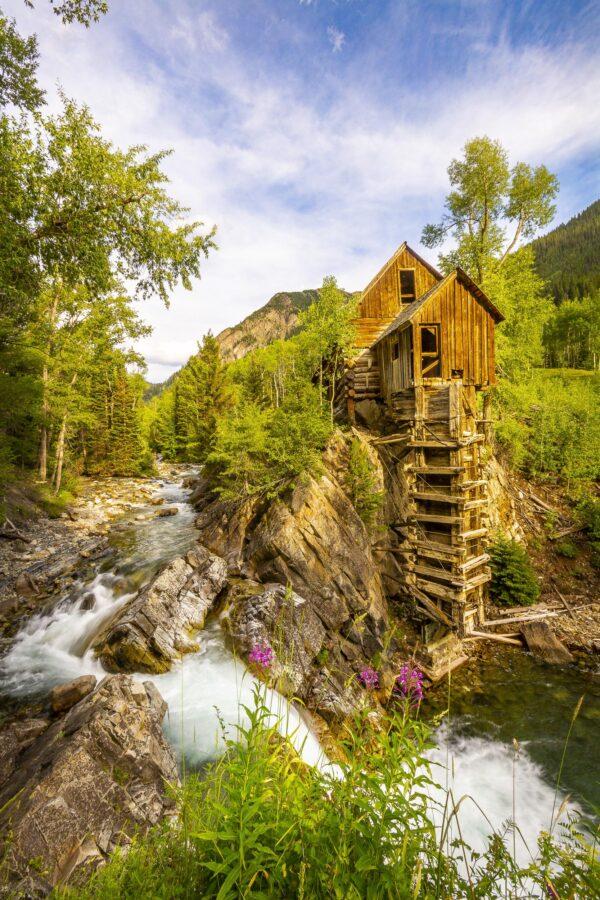 Crystal Creek Mill (Vertical) by Byron Neslen Photography
