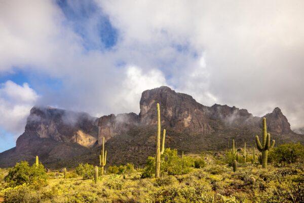 Fog Lifting from Superstitions by Byron Neslen Photography