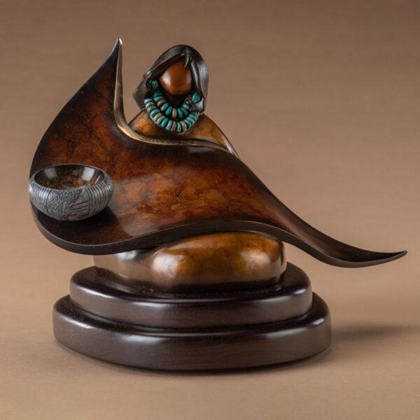 Lines of Time by Kim Obrzut bronze sculpture thumbnail