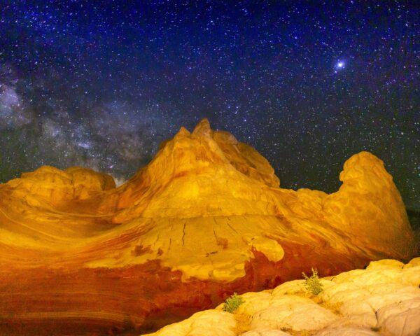 Night Sky at Vermilion Cliffs National Monument by Byron Neslen Photography