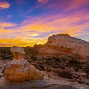 Sunset in The Vermillion National Monument by Byron Neslen Photography