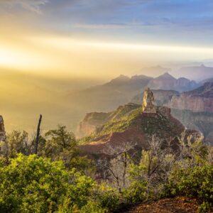 Sunrise Fog Point Imperial North Rim Grand Canyon