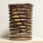 Ribbed Cylinder Vase by Neena Plant Pottery