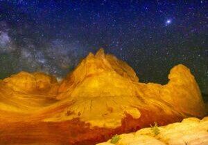 Night Sky at Vermilion Cliffs National Monument by Byron Neslen Photography