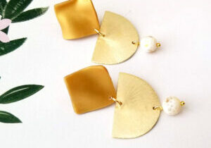 Classic Gold Studs By Icha Cantero Handmade Jewelry